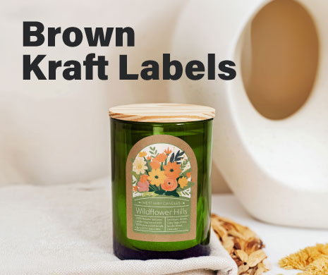 Brown Kraft Roll Labels Social Images